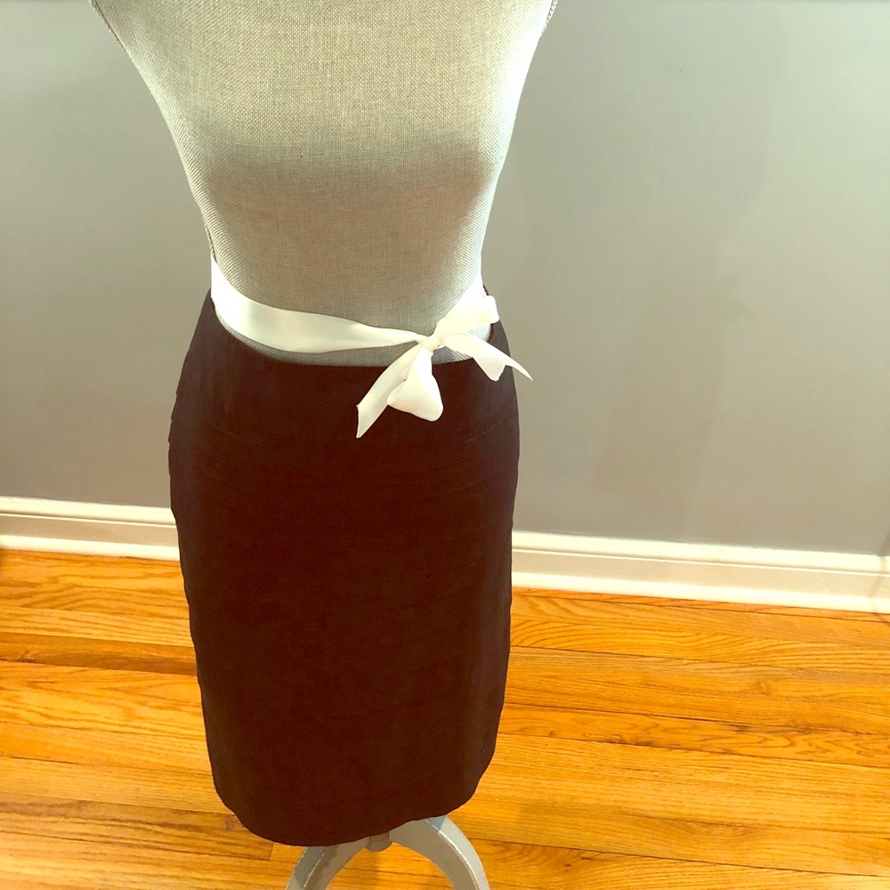 Black pencil skirt